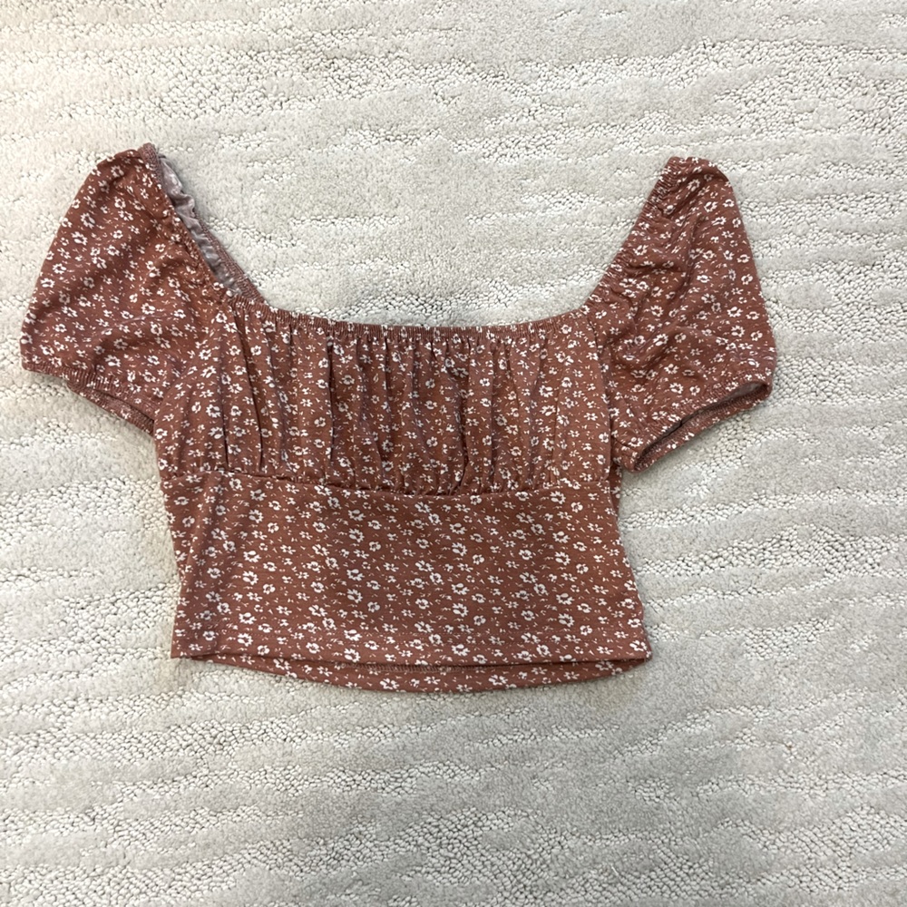 Floral crop top